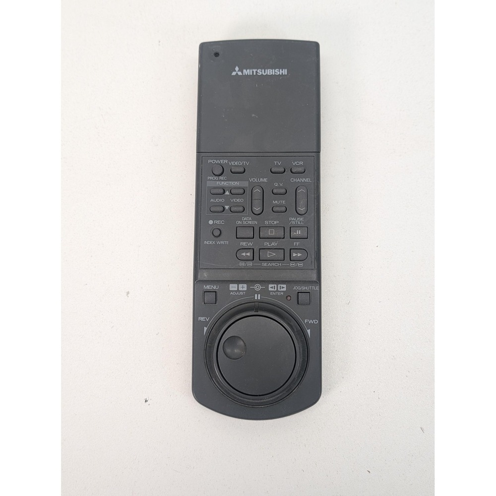 Mitsubishi VCR TV Remote Control Black Jog Shuttle Wireless Replacement‎ Unit